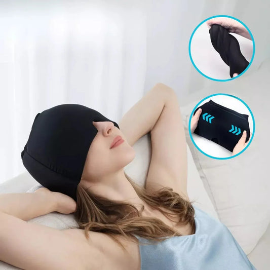 Gorro en gel para migraña o dolor de cabeza